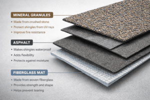 shingle layers