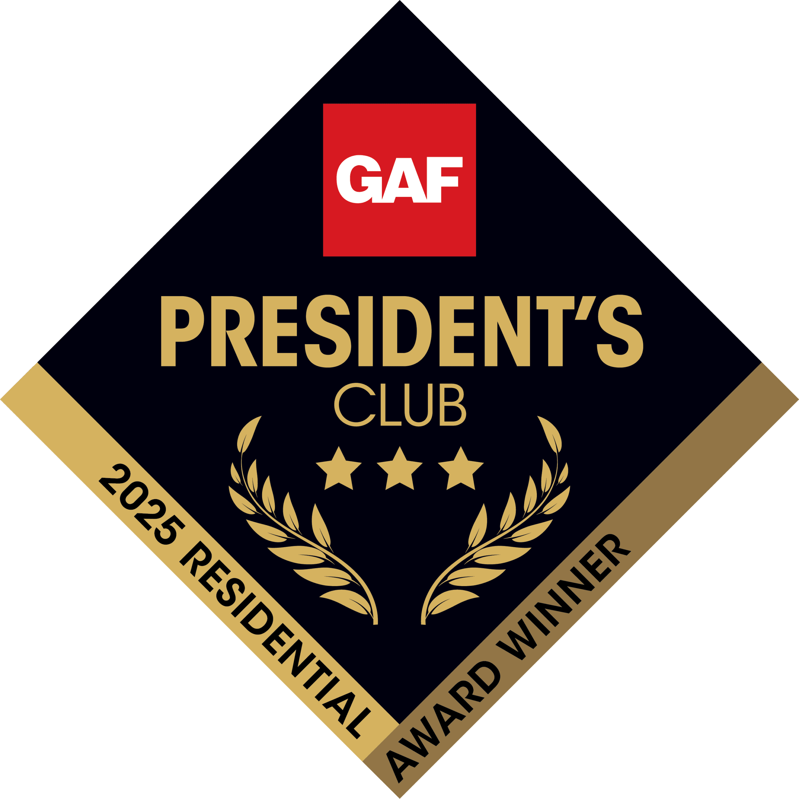 GAF_Presidents Club_3 Star_Residential GAF Presidents Club_3 Star_Residential