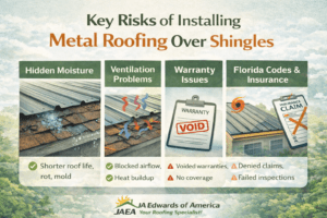 Key risks of installing Metal Roofing over shingles