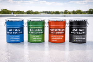 diferent types of roof coating