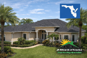 Asphalt shingle roof installed to meet Florida wind requirements