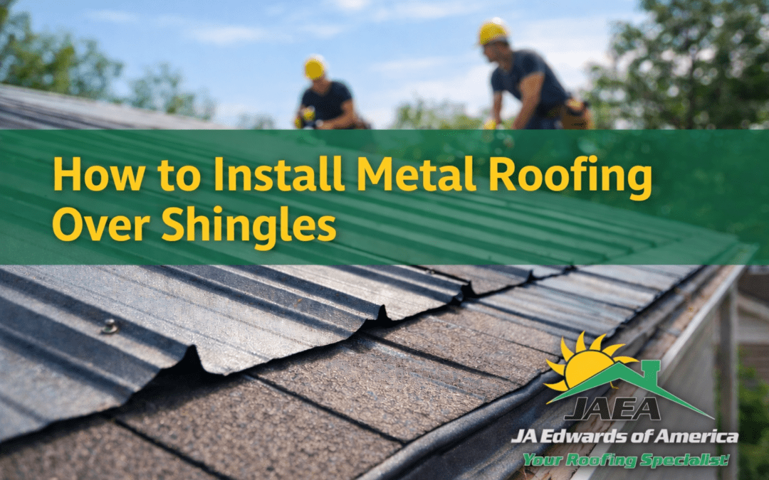 In going project of a metal roofing system installed over shingles in Florida