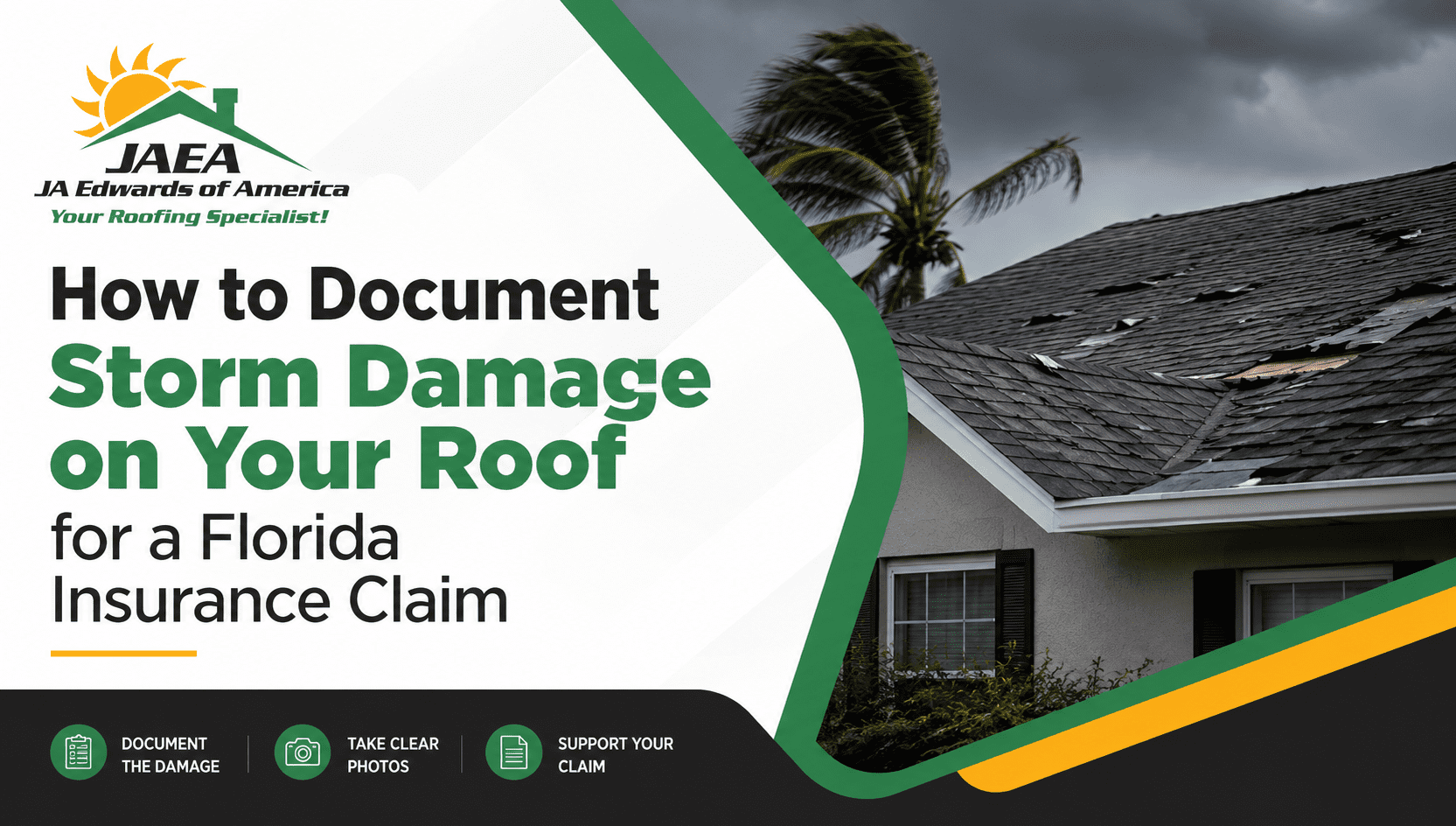 How to Document Storm Damage on Your Roof for a Florida Insurance Claim ...